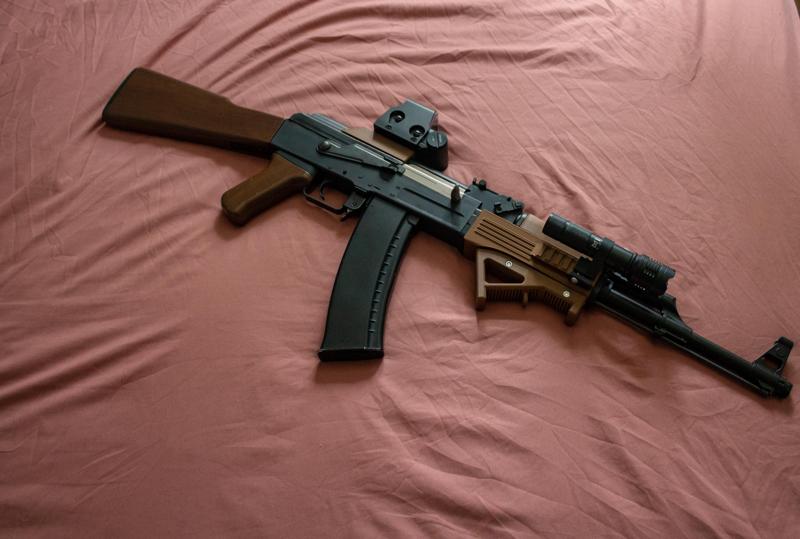 Custom Angled Grip for Airsoft G&G RK47