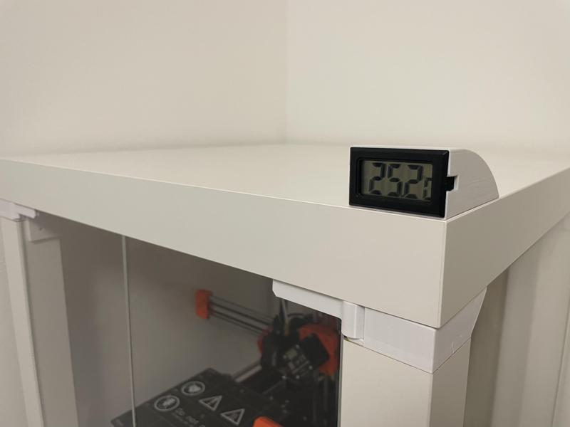 Ikea Lack box - thermometer mounting