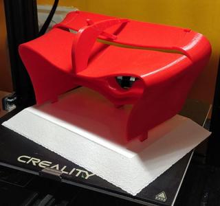 F1 rear wing with moving DRS flap