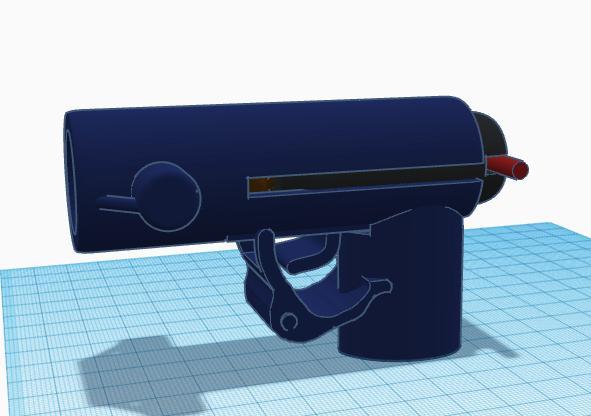 rubber band powered launcher