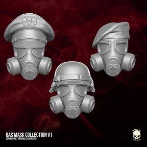 Gas Mask Collection Donman Art Original 3D printable files for Action Figures