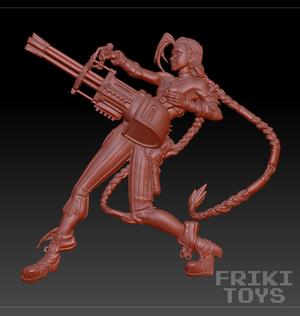 Jinx Bas Relief Design - FrikiToys