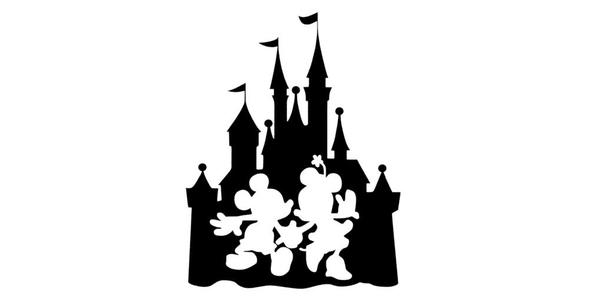 DISNEY CASTLE MICKEY AND MINNIE