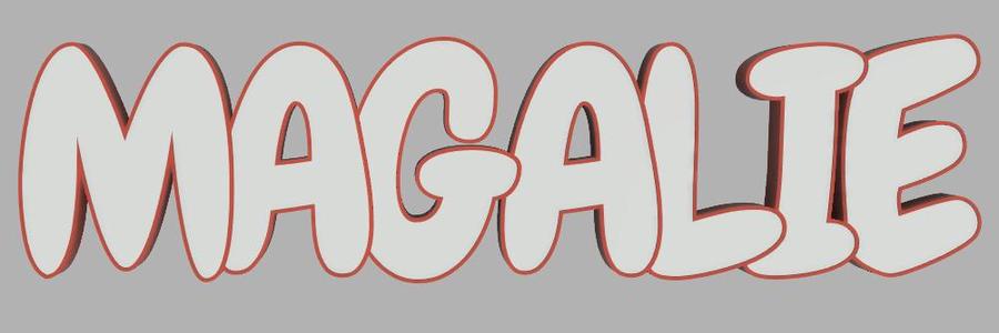 Magalie name lamp