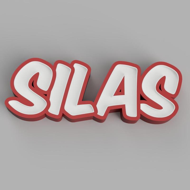 NAMELED SILAS  - LED LAMP WITH NAME