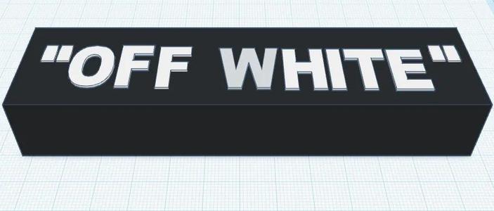 Off White  text   