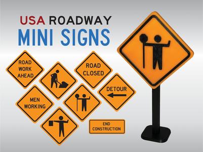 Construction Signs - US Road Mini Signs