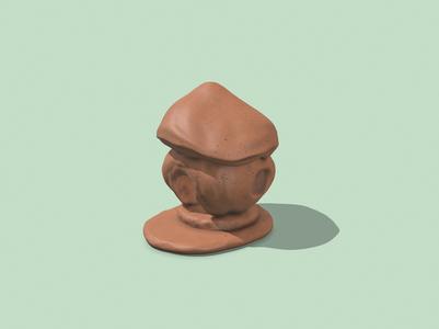 Elf Mushroom House Figurine Display