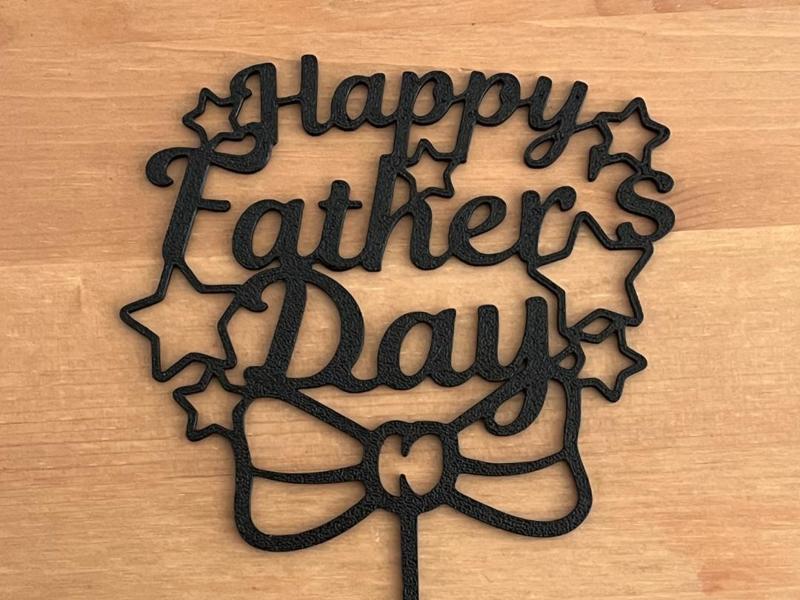 happy fathers day cake topper