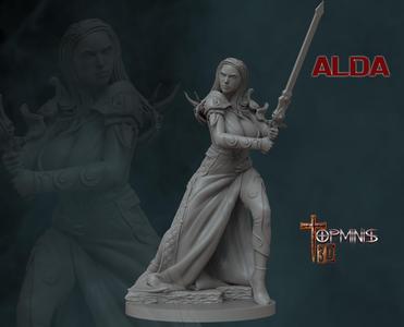 GUERRERA PARA JUEGOS DE ROLL TABLETOP