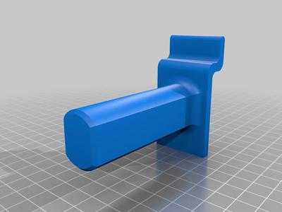 Slat wall to PVC adapter hooks