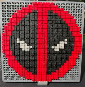 Deadpool logo - PixelPuzzle