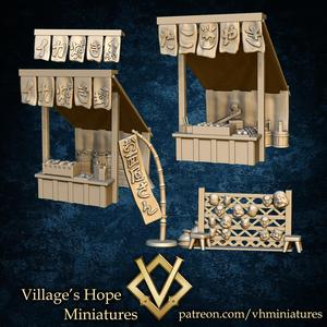 Japanese festival shop set ( takoyaki, ikayaki, mask shop )