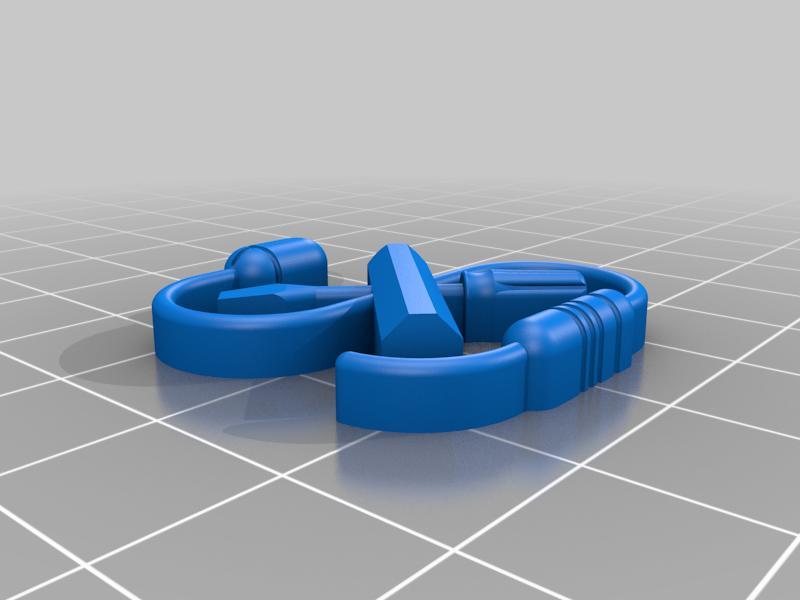 Luleå Makerspace Keychain dual print