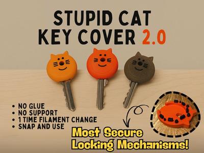 Stupid Cat Key Cover 2.0 