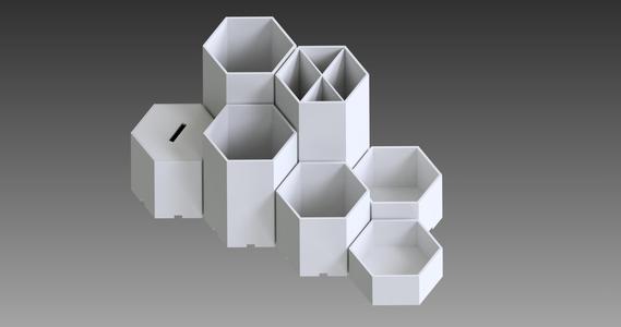 Modular and connectable pen and tool holder for the workshop and office