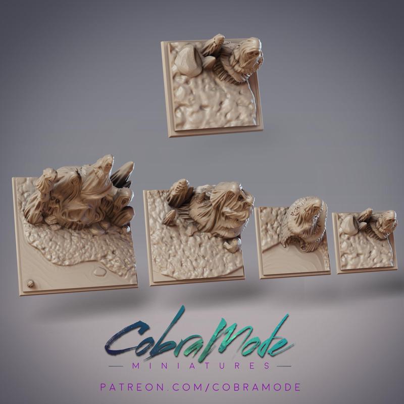 Eerie Stones Square Base Pack (4pcs)