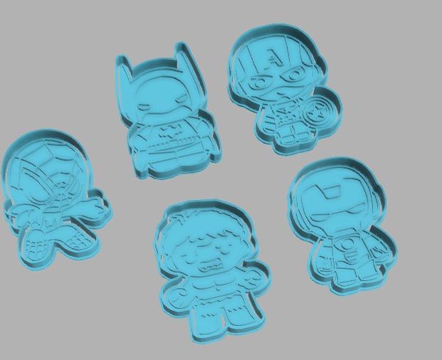 SUPERHEROES cookie cutter