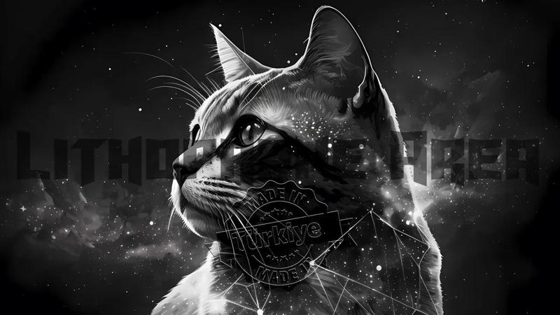 Siyah Kedi Lithophane   