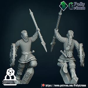 Viking set. Northern warrior.