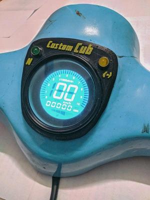 Custom speedometer stand for Honda Super Cub C50 C70 C90