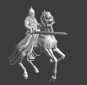 Medieval Russian Lord on horse