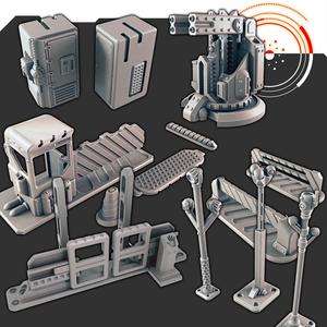 Sci-fi Scenery - Security Set [Support-free]