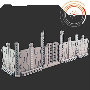 Sci-fi Scenery - Fencing [Support-free]