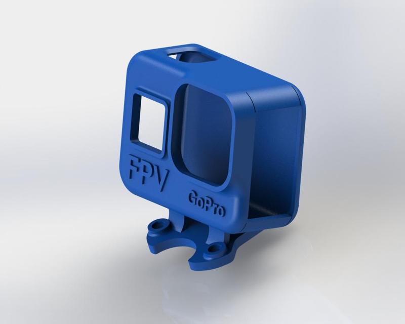 Gopro 8 camera mount for GEPRC MARK 4 quadcopter. 25 degree angle