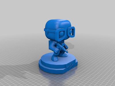 Captain Proton Pop Figurine with corrected laser pistol