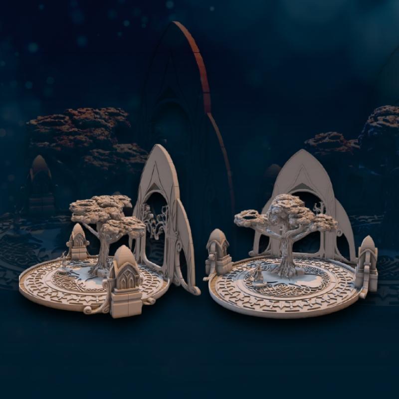 Elven Square - Digital | Scenery | Fantasy