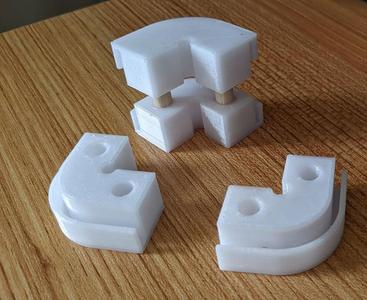 1" Strap Clamp Corner - No Support