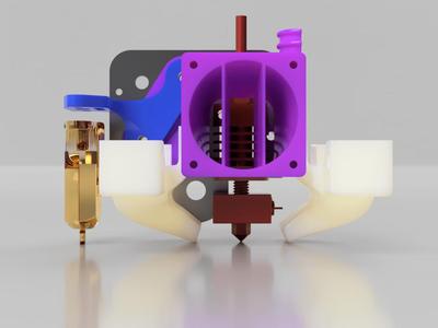 Da Hero V2 Hotend Shroud for Ender 3 V2 (with dual 5015 Fans and BLTouch)