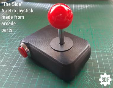 "The Side" Retro joystick made from arcade parts - STL version