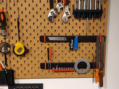 Hultarp magnetic knife rack hook for Skadis pegboard 
