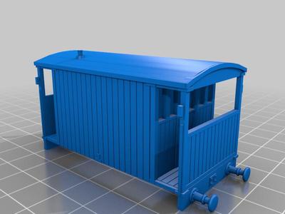 OO Gauge Midland Railway 4 & 6 Wheel Brake Van