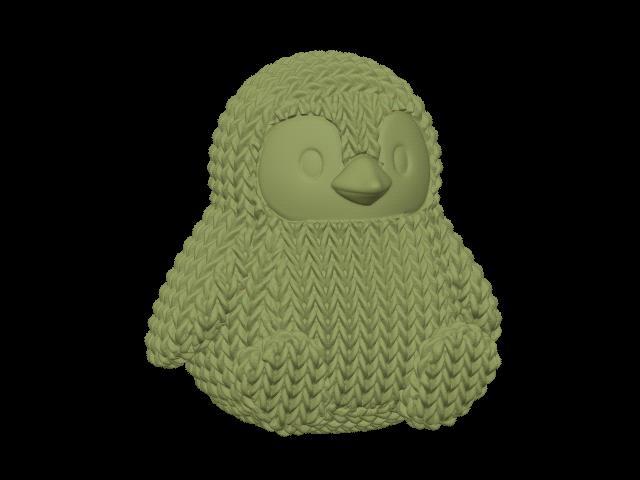 Adorable Knitted Penguin