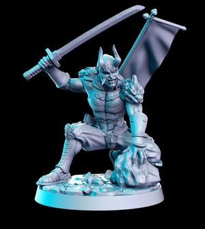 Yoshinobu (Demonic Samurai) 32mm - DnD