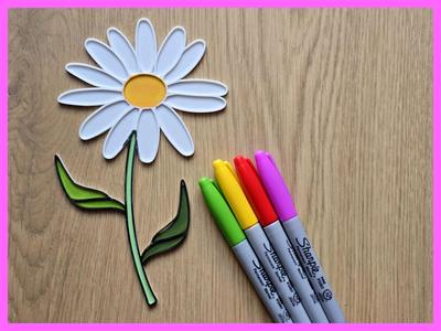 Daisy Flower Cute Diy Coloring Mothersday Gift