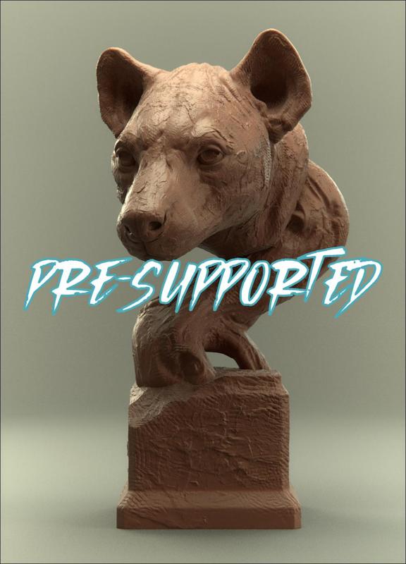 Savanna Bust Hyena presupported