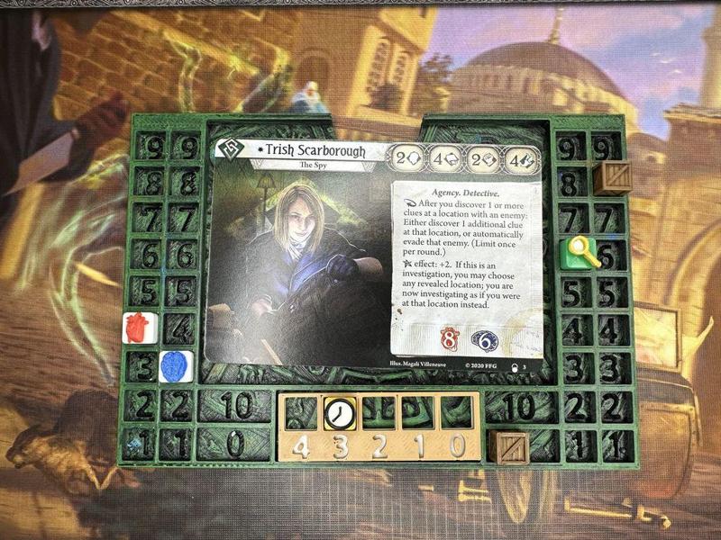 Arkham Horror LCG Investigator Dashboard Tray