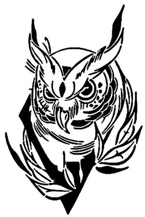 Owl stencil 5