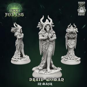 Druid woman in mask