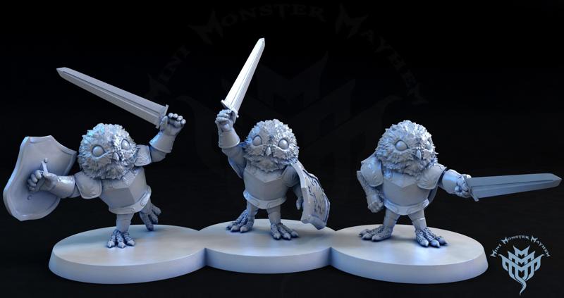 Mighty Owl Knights (3 poses)