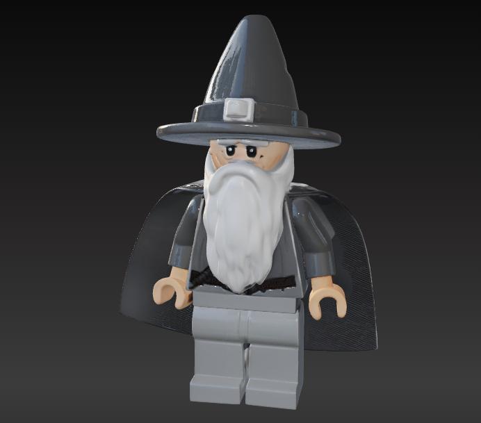 LEGO Gandalf the Grey 3D Model - Printable Figurine for 2.0 mm Nozzle | 15 cm Tall Wizard Statue