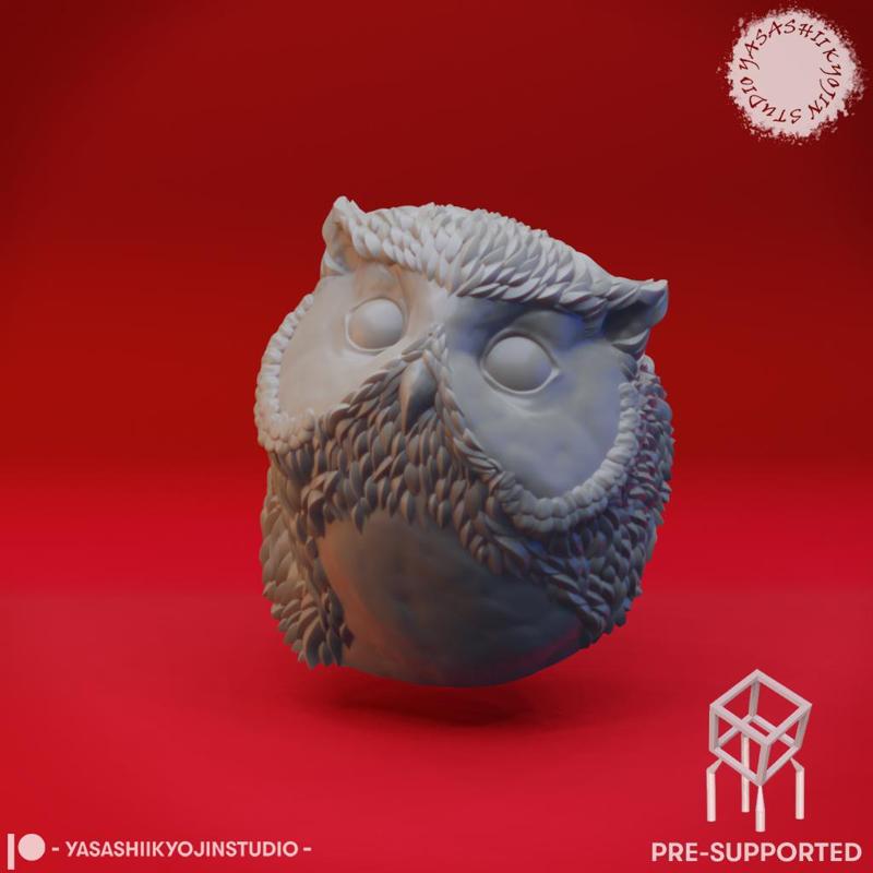 Owlbear Cub - Bust (Pre-Supported)