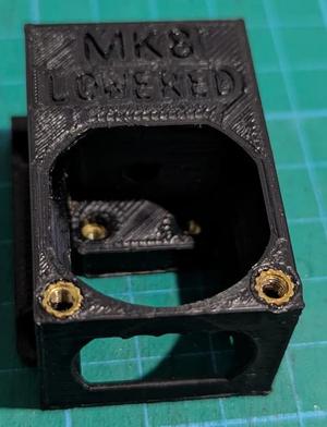 Alternative Mk8 hotend mount and duct for Ender 3 NG   
