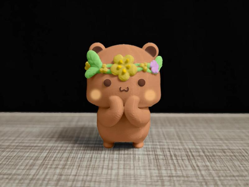 Couple Bear Series-Bubu with Flower Garland