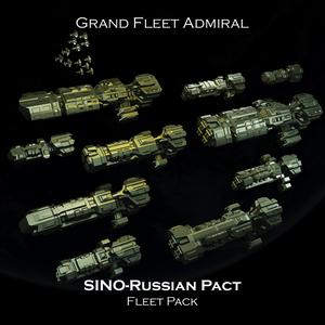 SCI-FI Ships Fleet Pack - SINO-Russian - Presupported