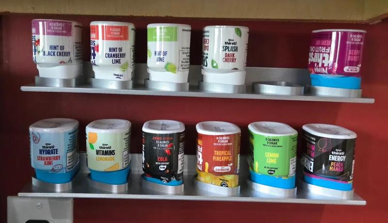 Ninja Thirsti carbonated drink maker flavor bottle wall rack   